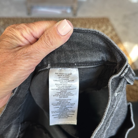 Current/Elliott 'The Wide Leg' jeans Women’s 30 black wash Carpenter pants - Picture 7 of 11